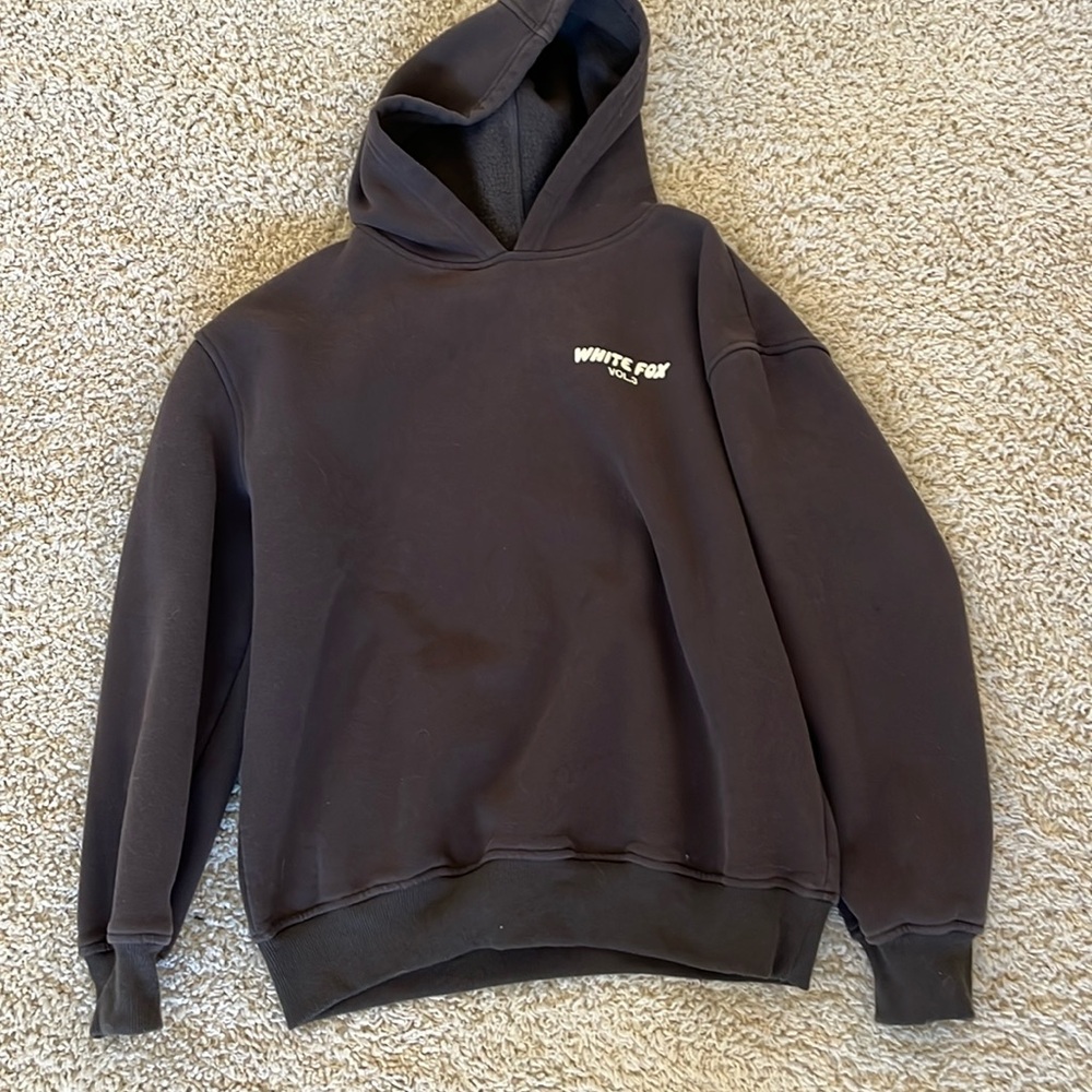 Mint condition white fox women’s hoodie
